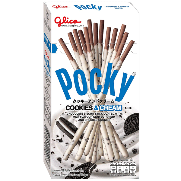 Pocky Cookie and Cream 140g